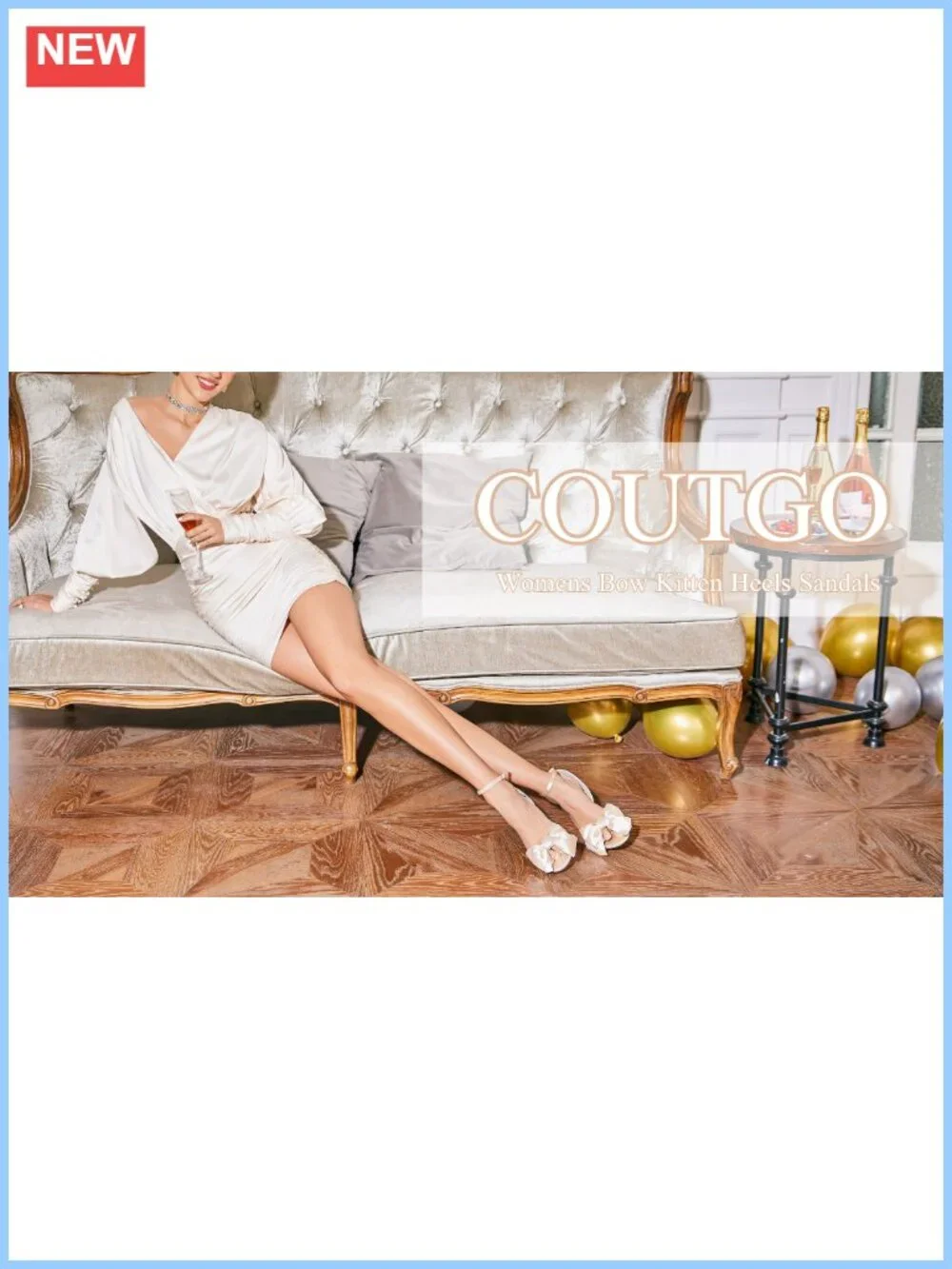 Women's Satin Kitten Heel Bow Sandals Ankle Strap Wedding Shoes